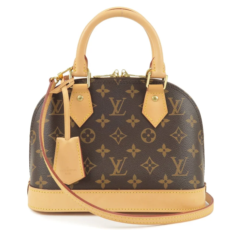 Louis Vuitton bags with a detachable mobile phone holder for convenienceLouis Vuitton Monogram Alma BB 2Way Bag Shoulder Bag M53152