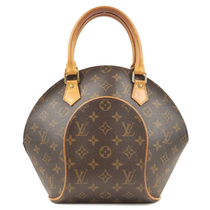 Louis Vuitton bags with a snap - button closure and a decorative charm for styleLouis Vuitton Monogram Ellipse PM Hand Bag M51127