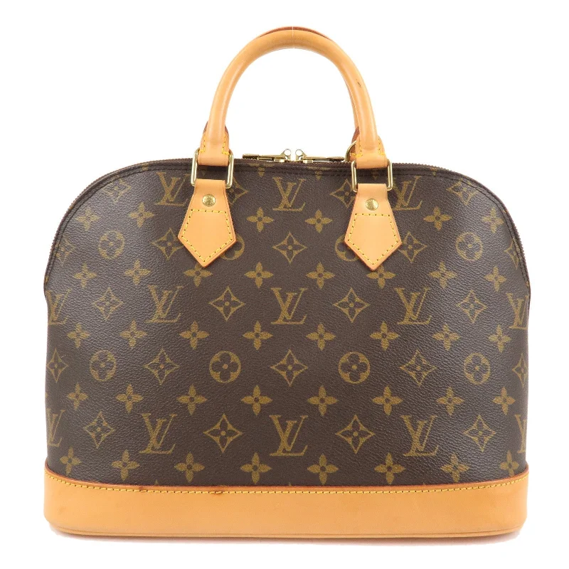 Louis Vuitton Alma bags with a leather - wrapped handle for a luxurious feelLouis Vuitton Monogram Alma Hand Bag Brown M51130