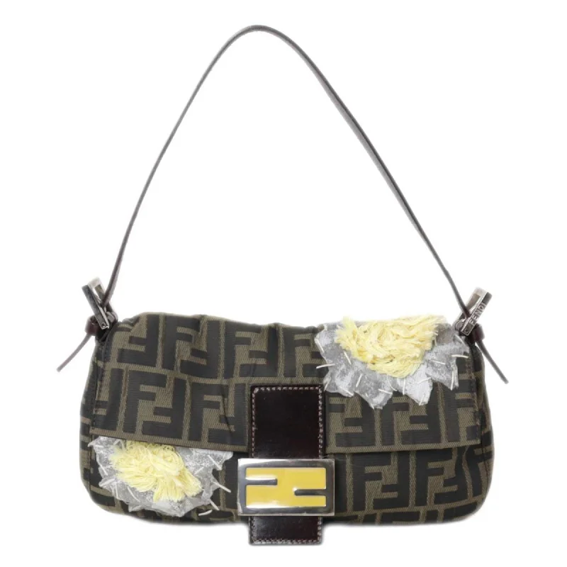 Fendi backpacks with a retractable handle for easy transportationFENDI Mamma Bucket Shoulder Bag Flower