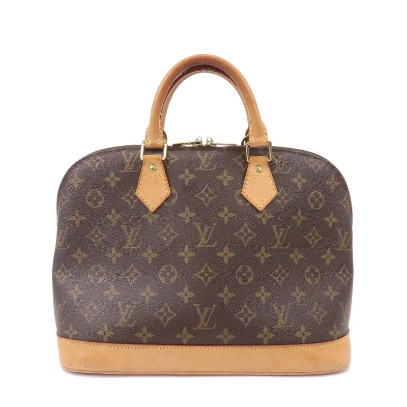 Louis Vuitton backpacks with a padded laptop compartment for travelLouis Vuitton Monogram Alma Hand Bag Brown M51130