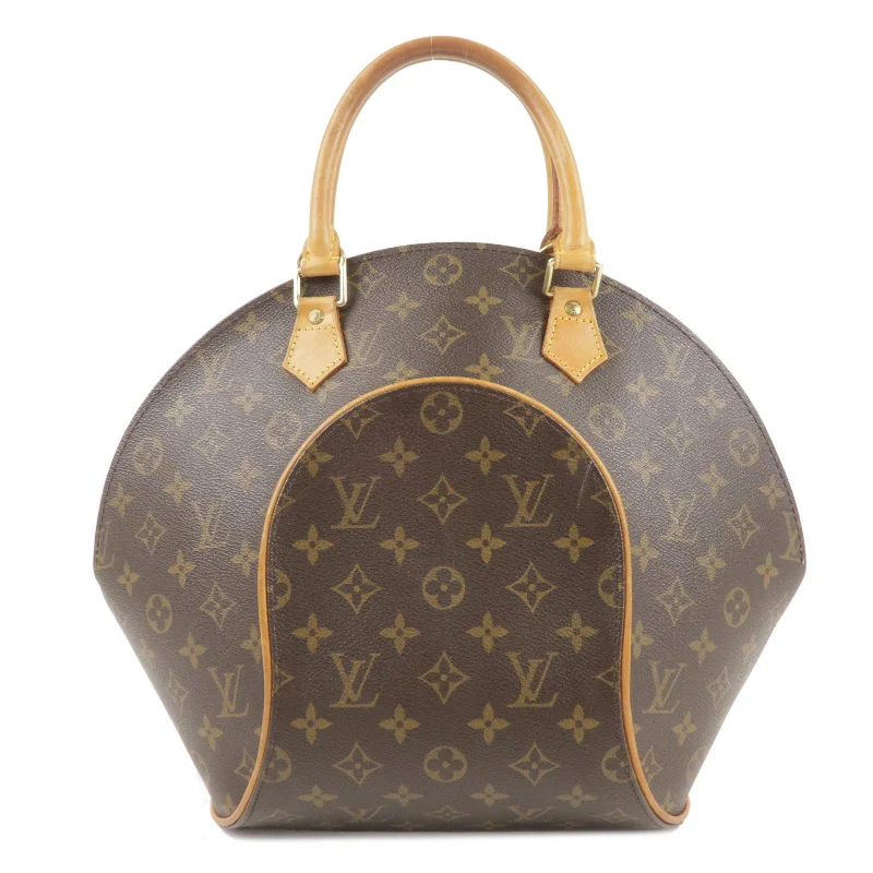 Louis Vuitton crossbody bags in a bold red color for a statementLouis Vuitton Monogram Ellipse MM Hand Bag Brown M51126