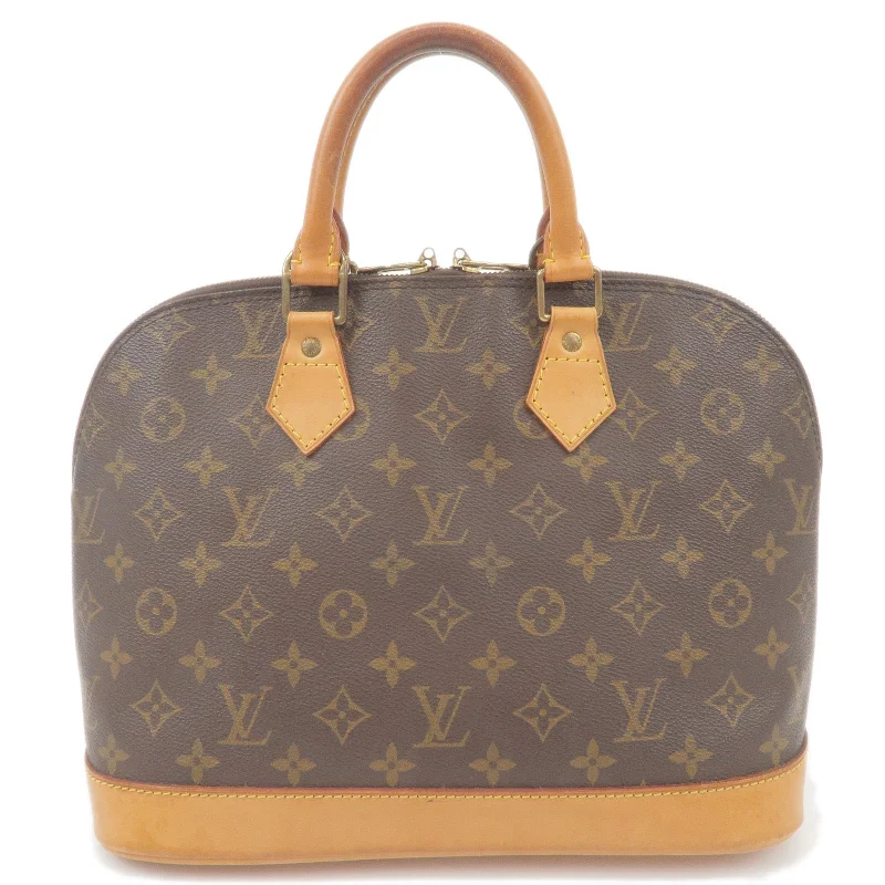 Louis Vuitton crossbody bags in a bold red color for a statementLouis Vuitton Monogram Alma Hand Bag Brown M51130