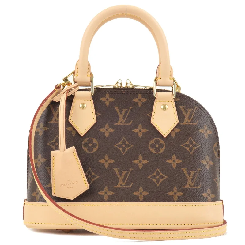 Louis Vuitton handbags with a back - zip pocket for storing valuablesLouis Vuitton Monogram Alma BB 2Way Hand Bag M53152