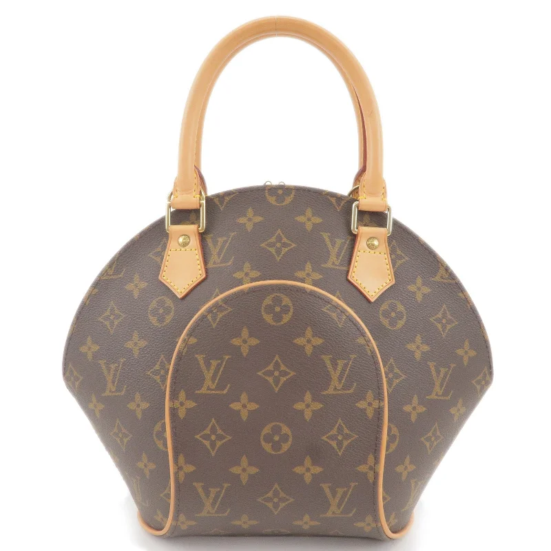 Louis Vuitton bags with a detachable mirror inside for on - the - go touch - upsLouis Vuitton Monogram Ellipse PM Hand Bag M51127