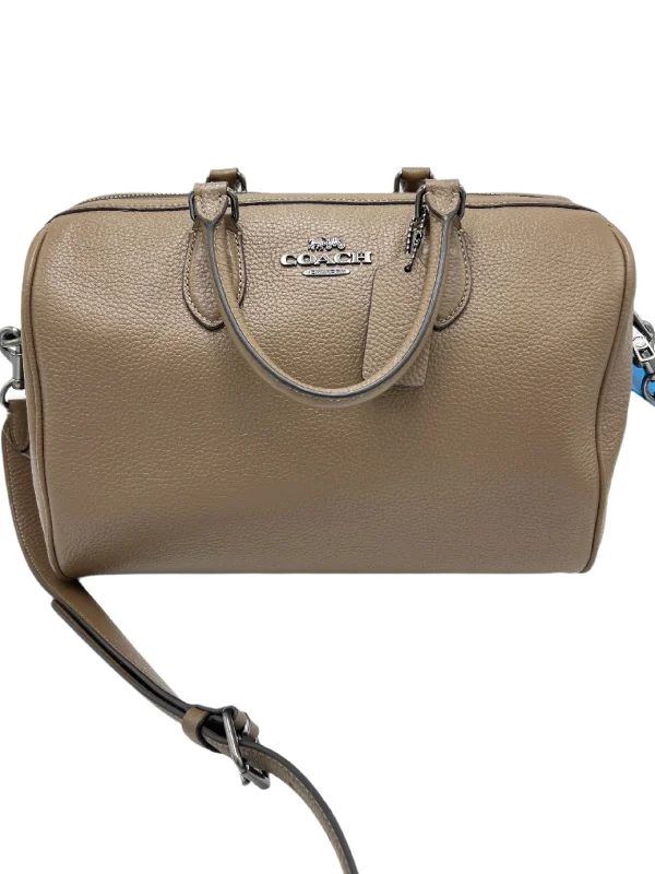 Coach Rowan Pebbled Leather Designer Satchel / Handbag