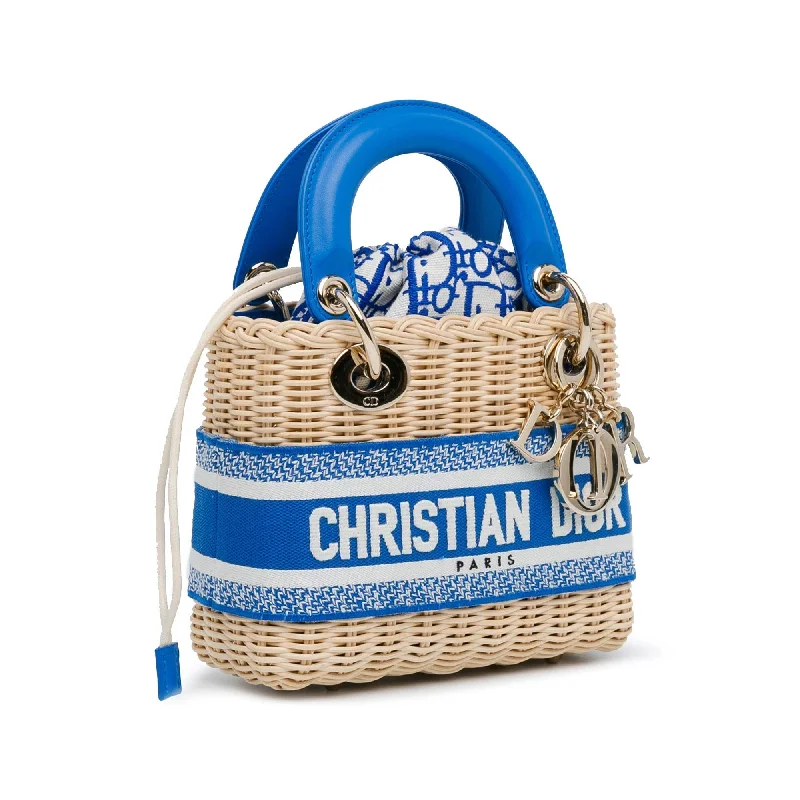 Fashion - forward Christian Dior tote bags for the modern womanDior Mini Oblique Wicker Lady Dior (YGhMpn)